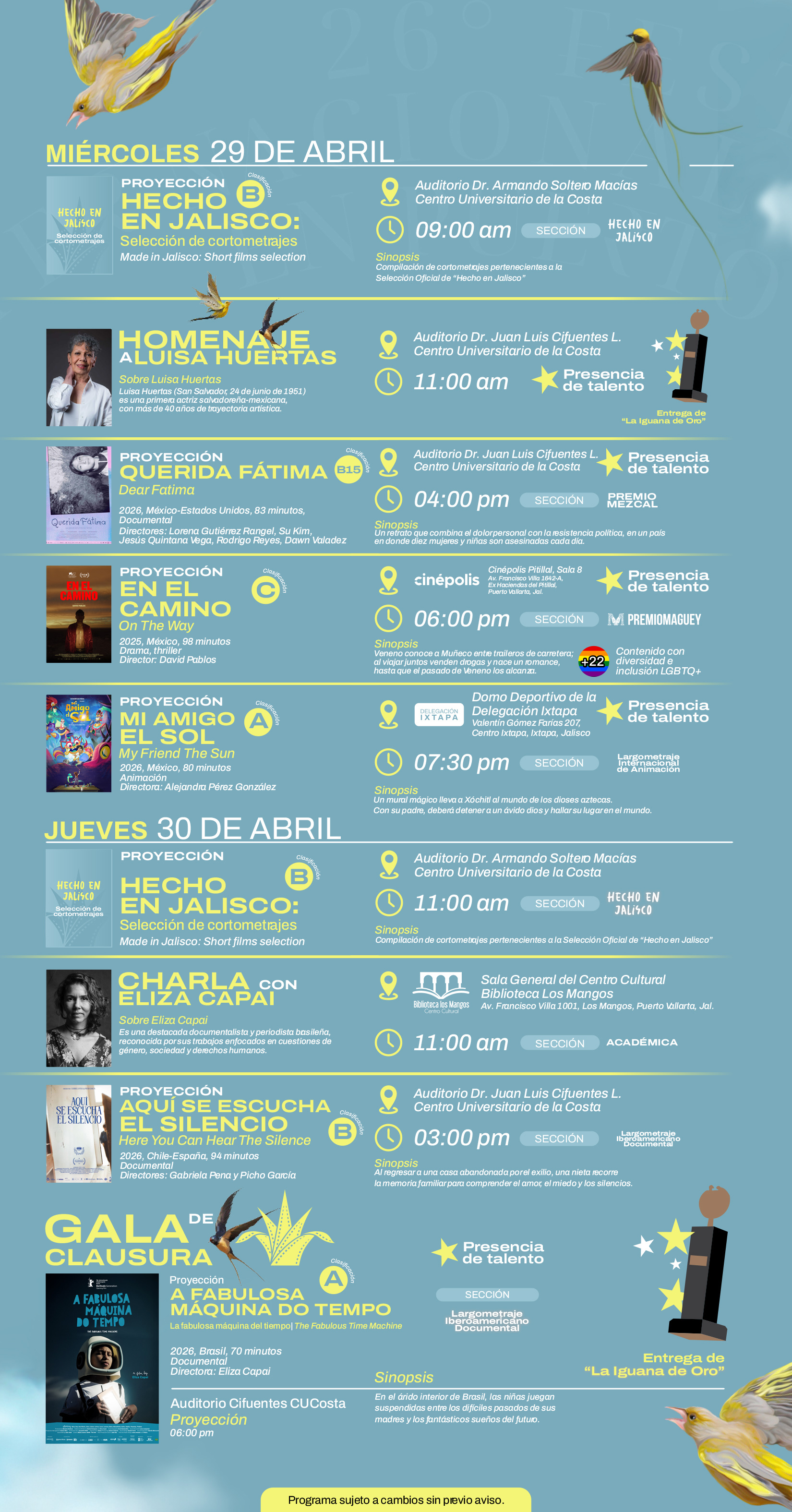 FICPV26 - Miercoles -Jueves